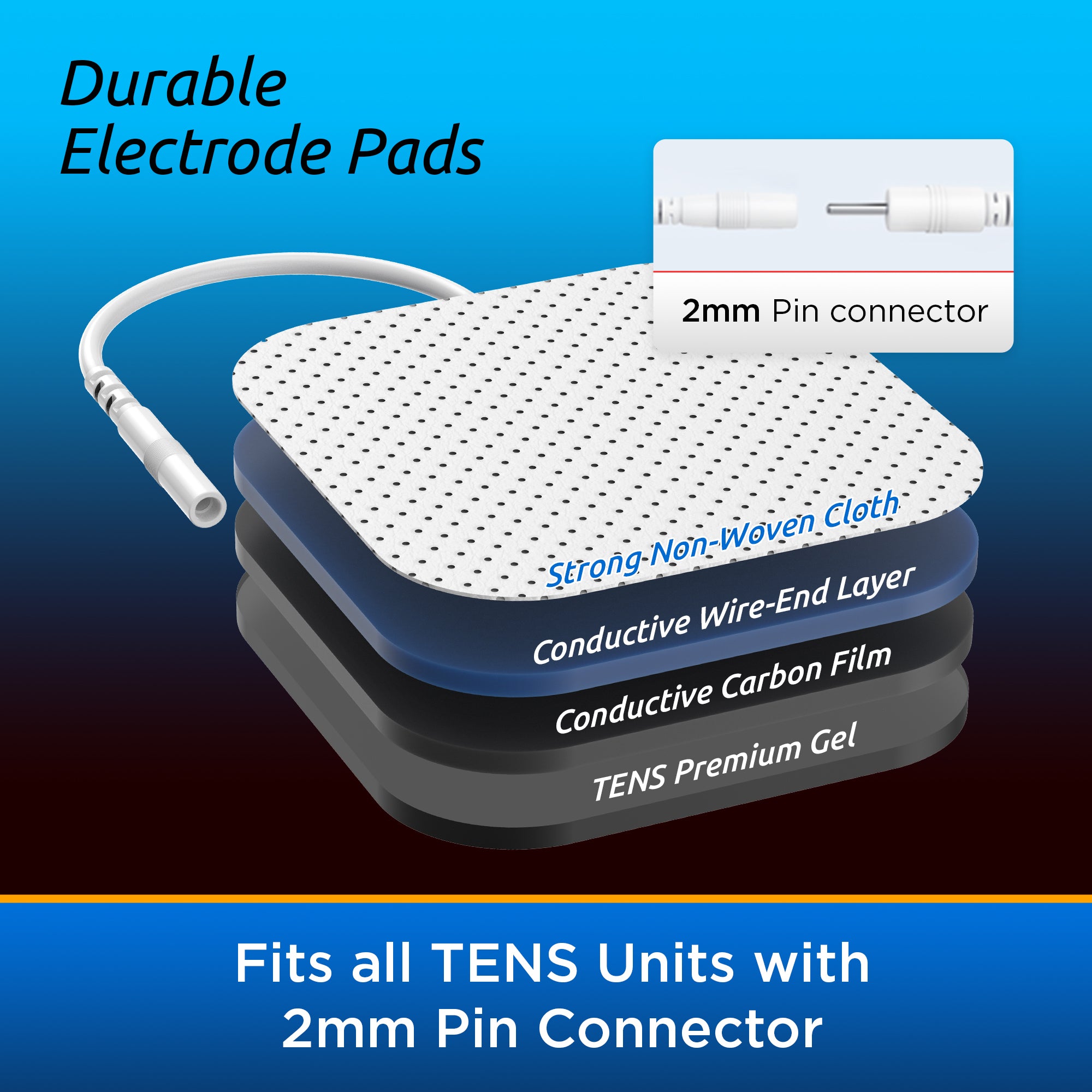 Electrode, Cutaneous - Self-Adhesive Electrode(12pcs)