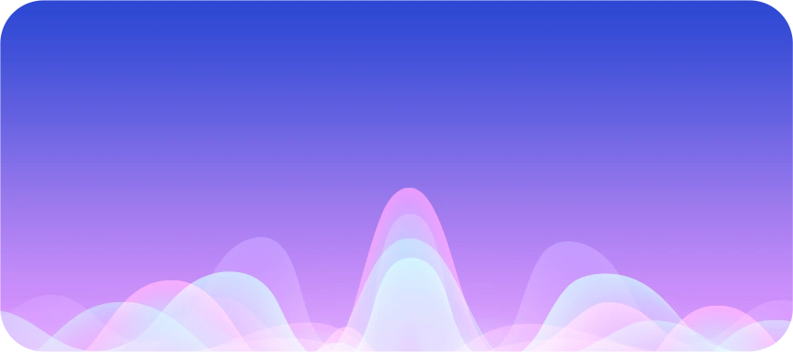 Blue and violet therapy waveform background for four KONGZEE stimulation modes