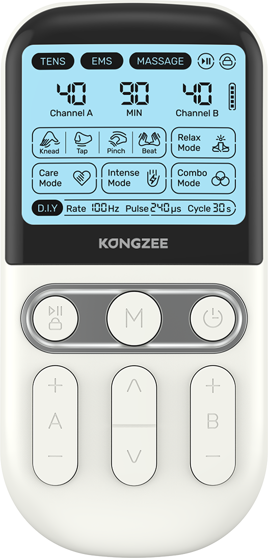 KONGZEE four in one TENS EMS massage and DIY controller